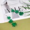 St Patricks Day Earrings, Green Shamrock Dangle Earrings for Women, St. Patrick's Day Accessories Good Luck Hoop Earrings (Green-2)